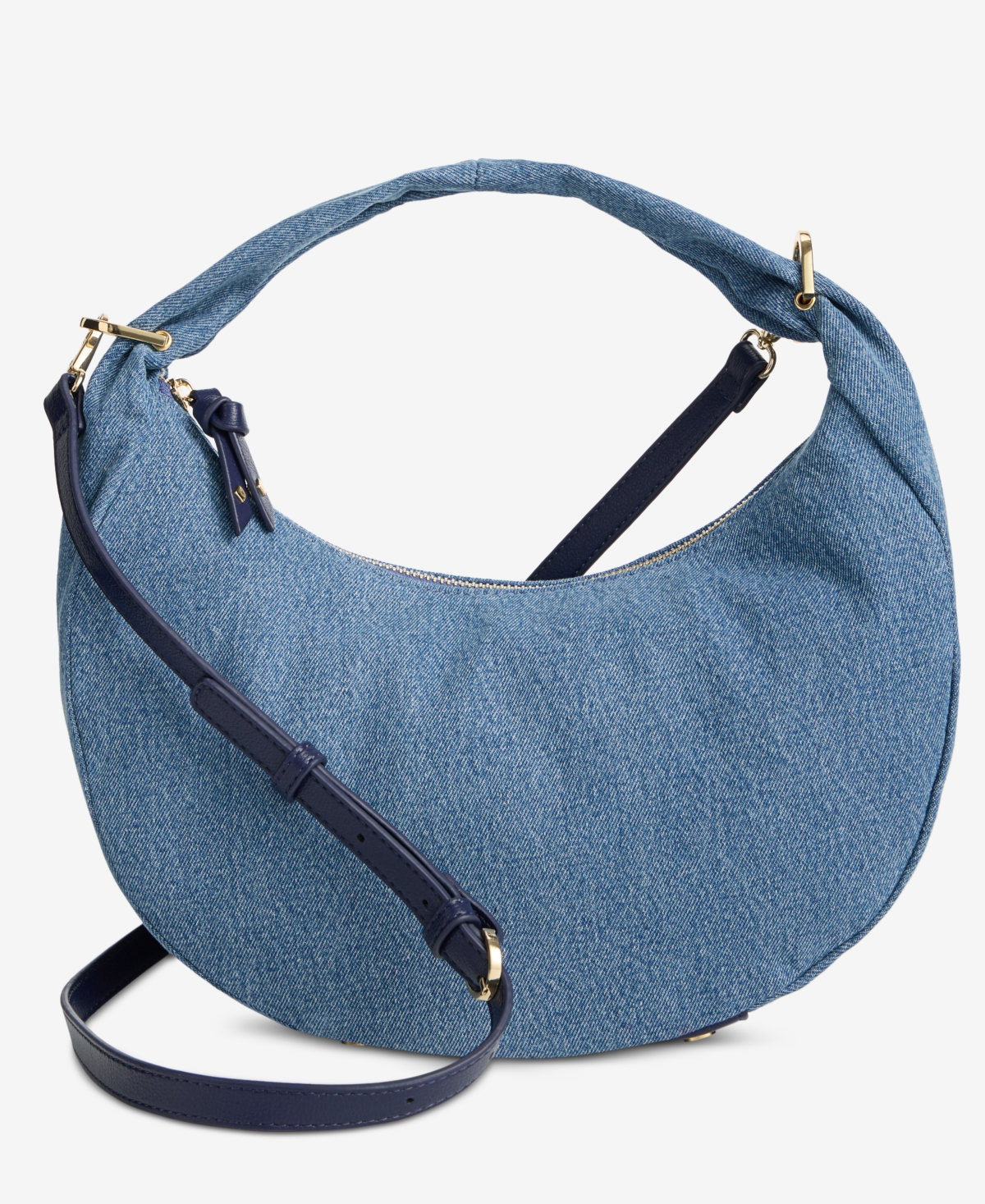 Harlowwe Denim Top Handle Small Crossbody, Exclusively at Macy's - Blue Notte