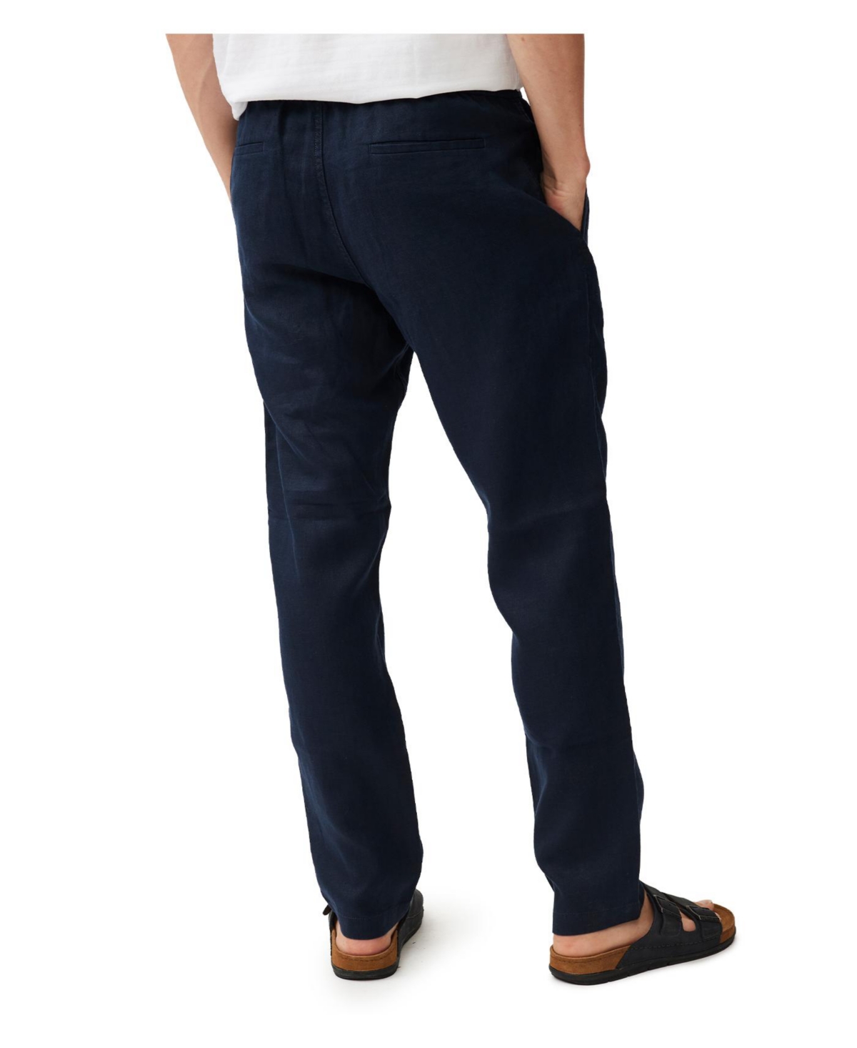 Rodd & Gunn Regular Fit Linen Resort Pants In Blue