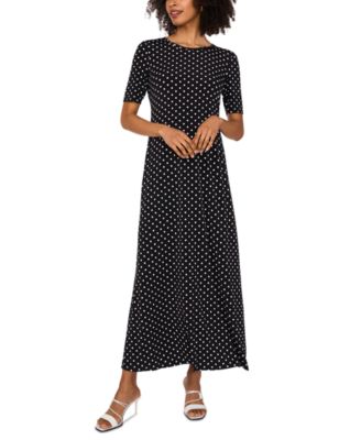 Vince Camuto - Women's Printed Round-Neck Short-Sleeve
