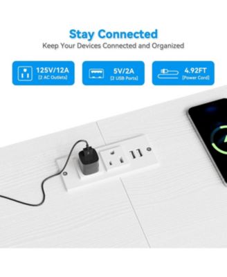 63.3 Inch Black Dresser for Bedroom, 10 Drawer Dresser TV Stand