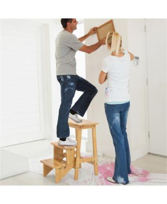 3-in-1 Versatile Use and Easy Access Step Stool