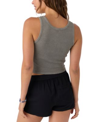 Juniors' First Bloom Cropped Tank 