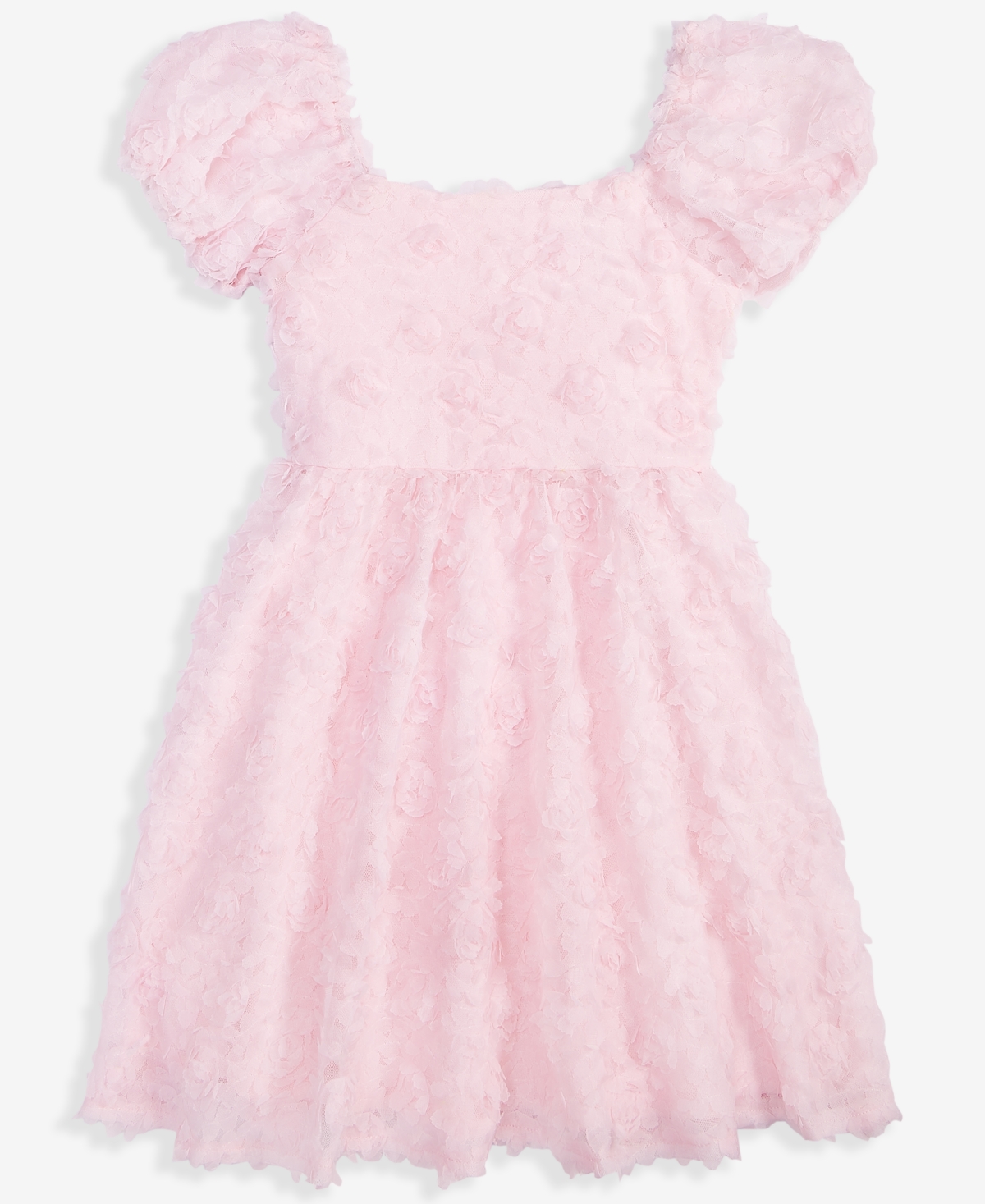 Rare Editions Toddler And Little Girls Micro Soutache Social Dress In Pink