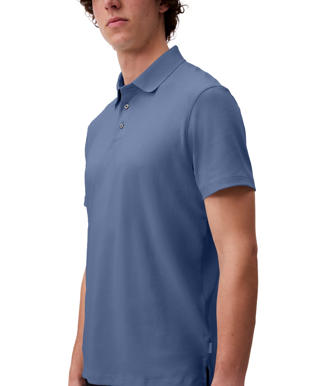 Calvin Klein Men's Supima Cotton Classic Polo Shirt In Moonlight Blue