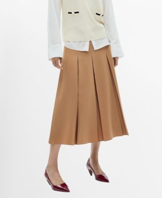 MANGO - Women's Godet Midi Skirt