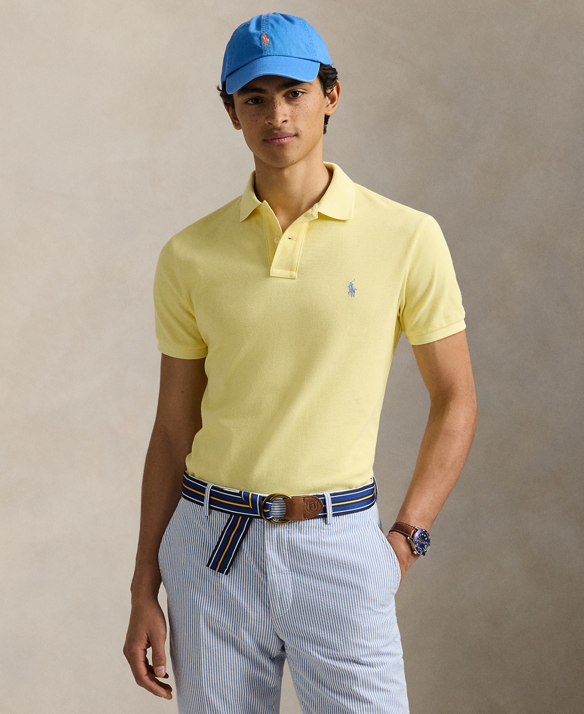 Polo Ralph Lauren Ralph Lauren Slim Fit Polo T Shirt Yellow