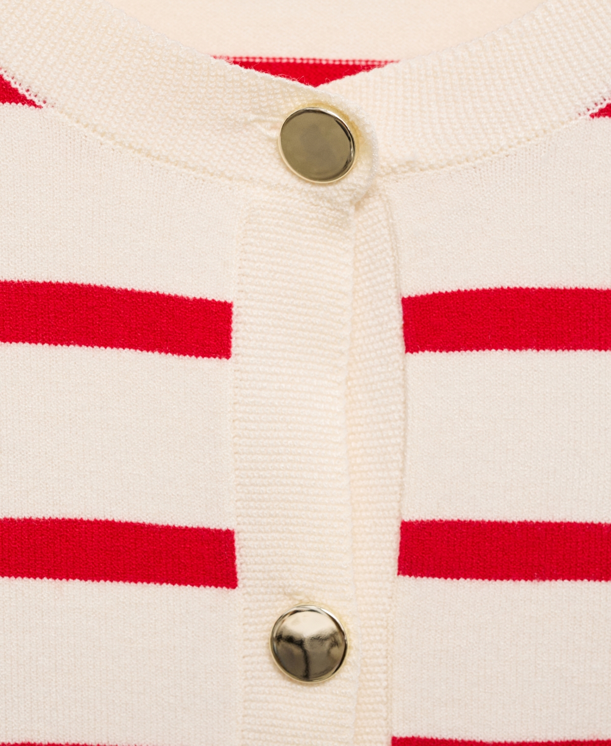 Mango Women's Striped Knitted Cardigan