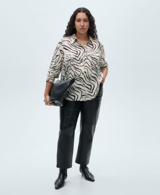 Women's Satin Print Shirt