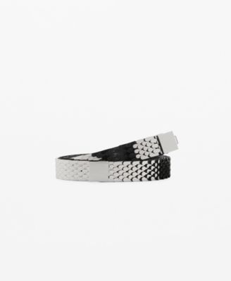 MANGO - Women's Skinny Metal Belt