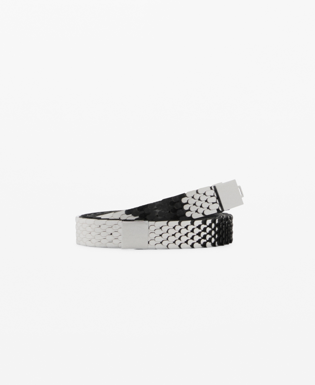 MANGO WOMEN'S SKINNY METAL BELT 