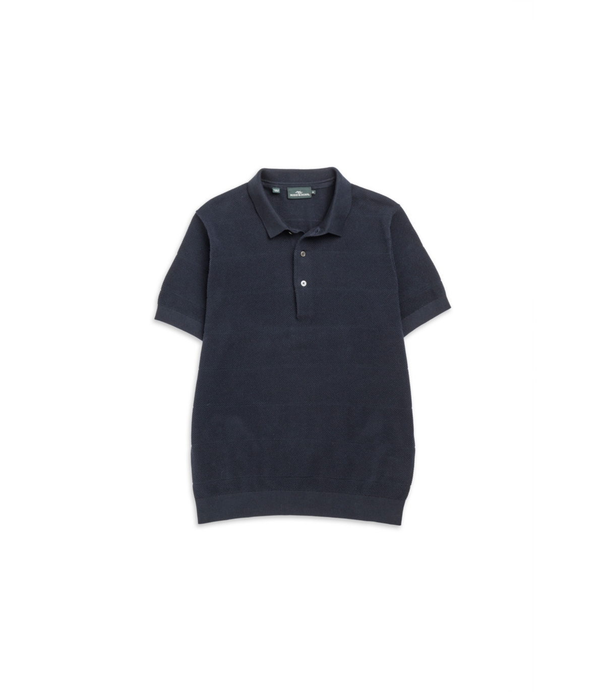Rodd & Gunn Masons Regular Fit Flat Knit Polo Shirt In Blue