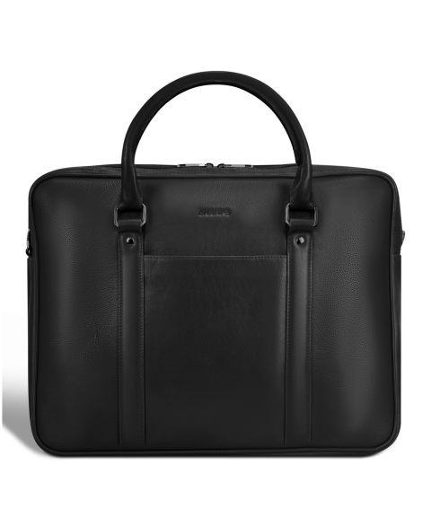 Сумка CHAMPS Onyx Collection Leather Briefcase, цвет: Чёрный