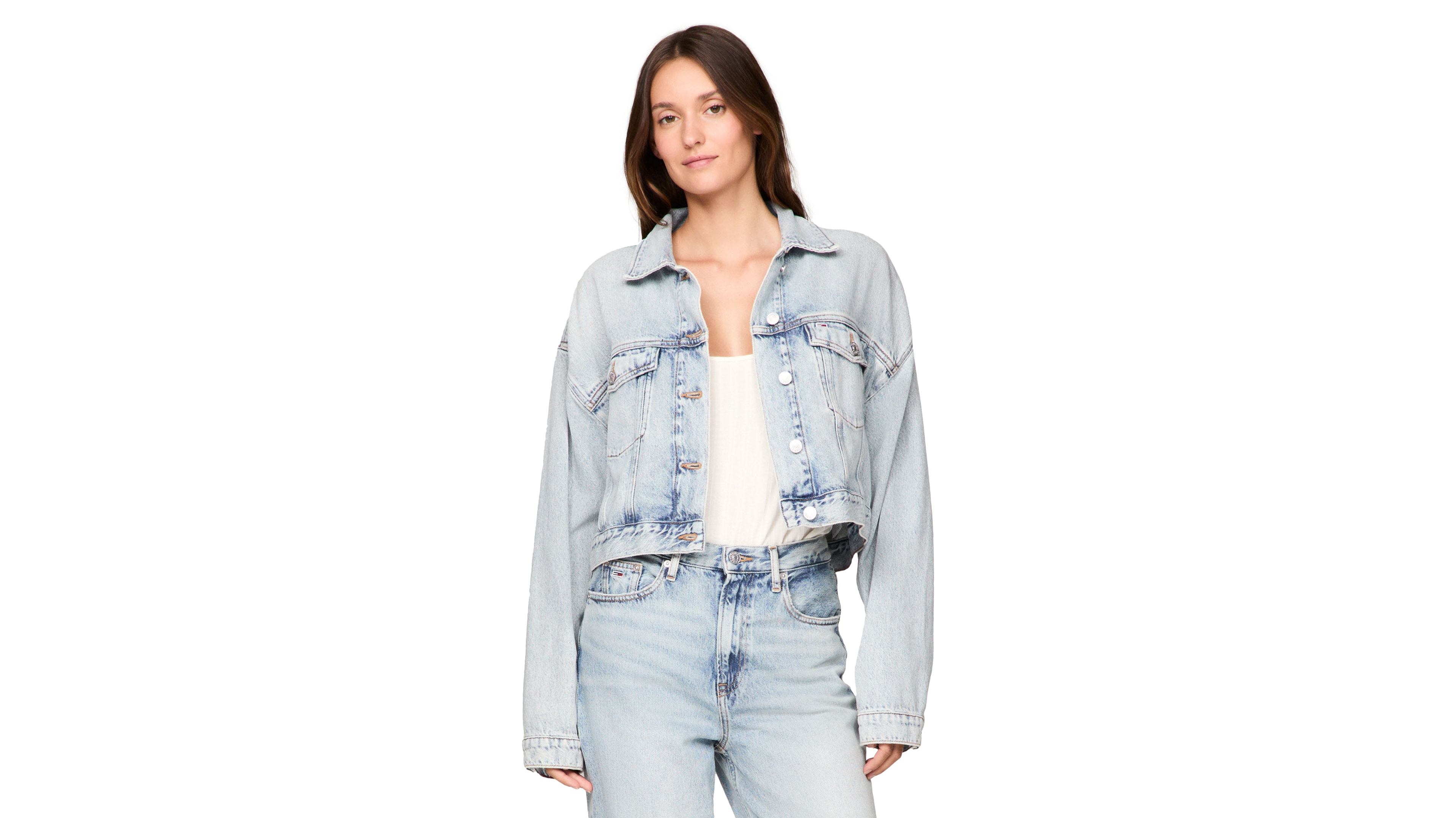 Tommy Jeans Women's Oversized Crop Trucker Jacket