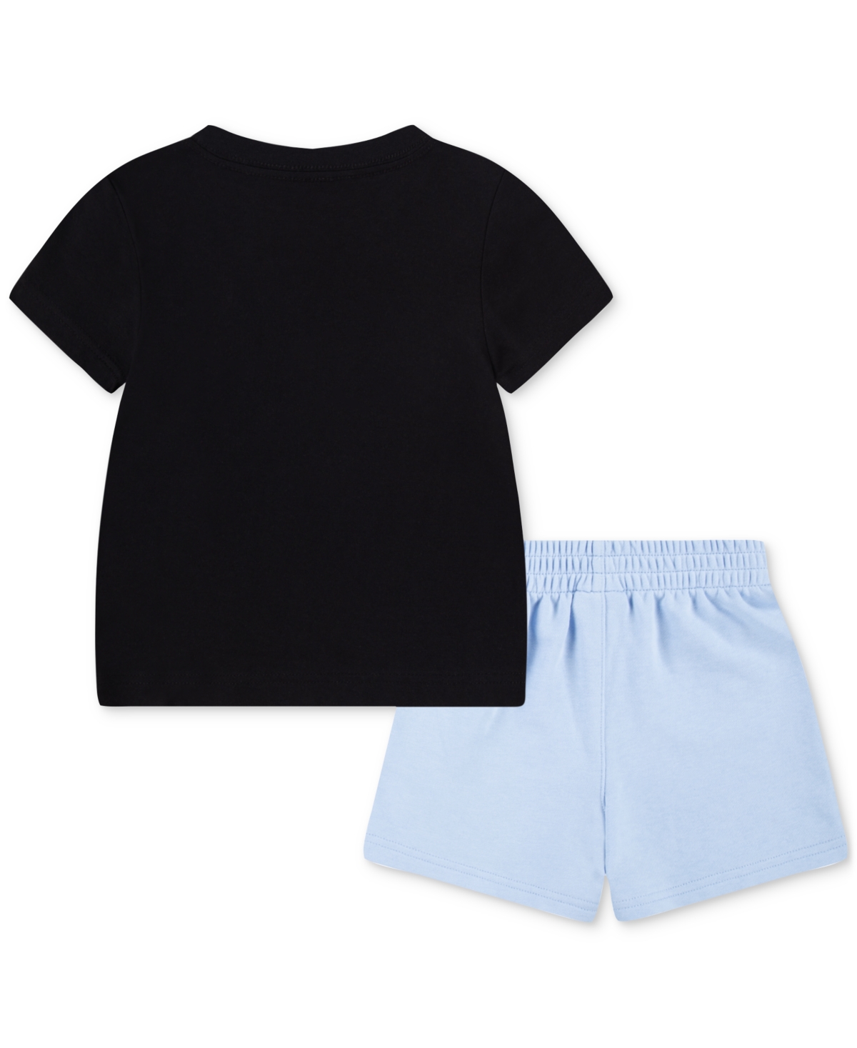 Nike Little Boys Logo Crewneck T-shirt & Shorts Set In Psychic Blue