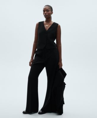 Women's Buttons Detail Suit Vest