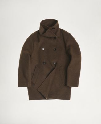 MANGO Women's Double-Breasted Wool Coat
