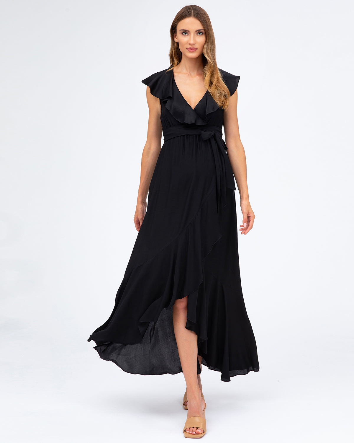 Maternity High-Low Cocktail Dorothea Dress - Black