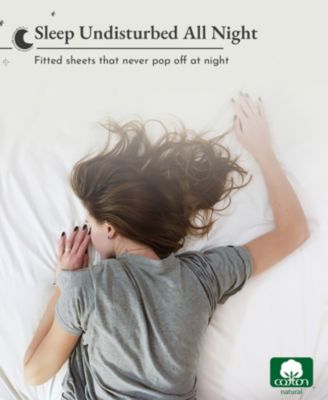 Deep Pocket Soft Cotton Sateen Fitted Sheet Only, Twin XL