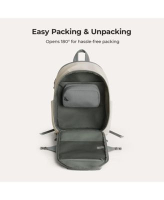 Soar 25L 180° Open Clamshell Travel Backpack Set GREY