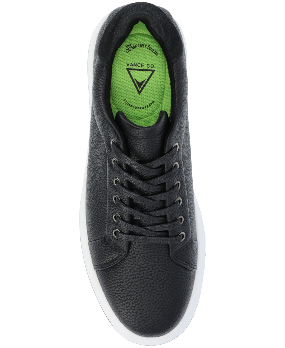 Vance Co. Men's Robby Casual Lace Up Sneakers In Black