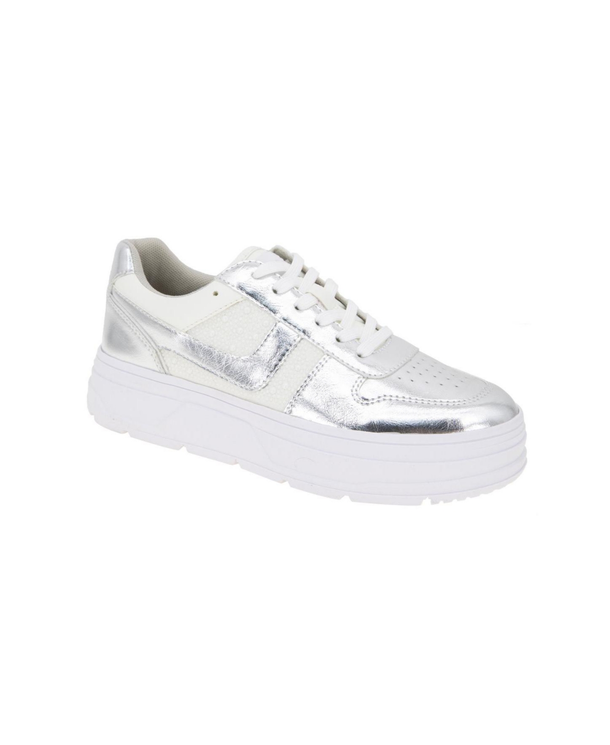 Women's Katina Lace-Up Platform Sneakers - Silver