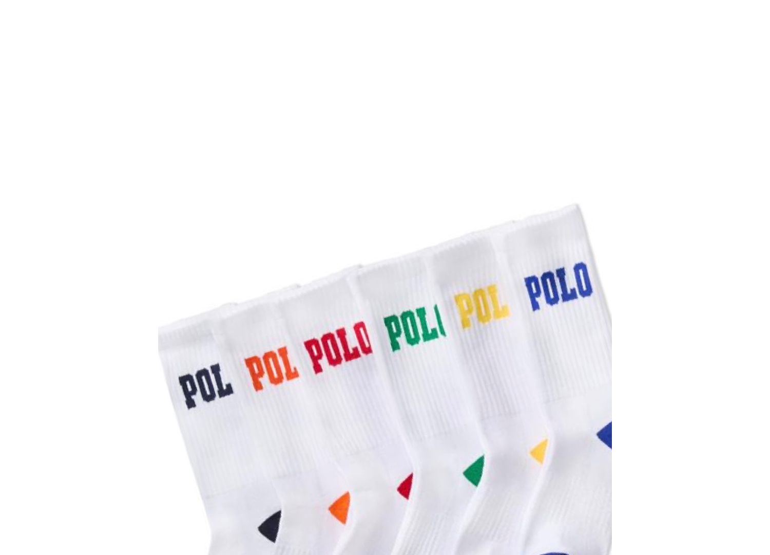 Little & Big Boys Performance Polo Logo Cushioned Crew Socks, 6-Pack