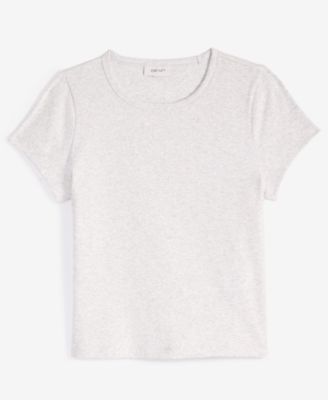 Women's Short-Sleeve Crewneck Baby Tee, Exclusively at Macy's