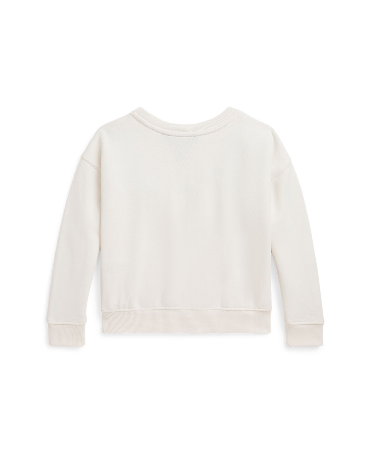 Polo Ralph Lauren Logo Terry Boxy Sweatshirt In White