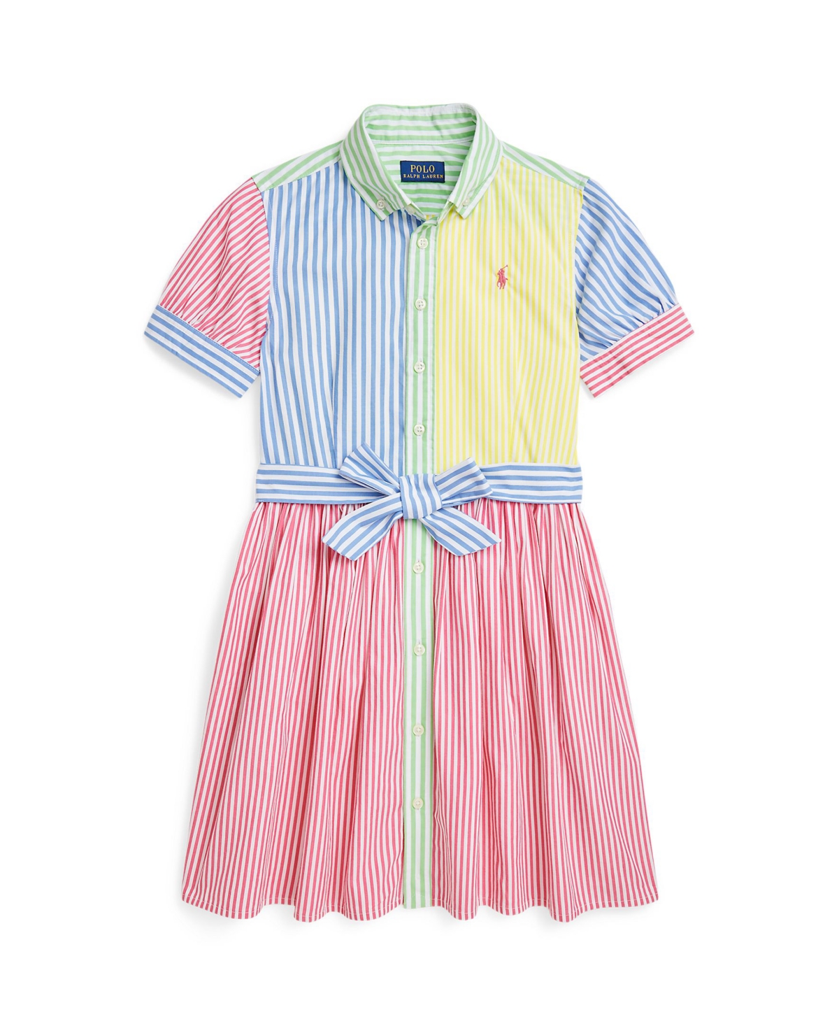 Polo Ralph Lauren Striped Cotton Fun Shirtdress In Assorted