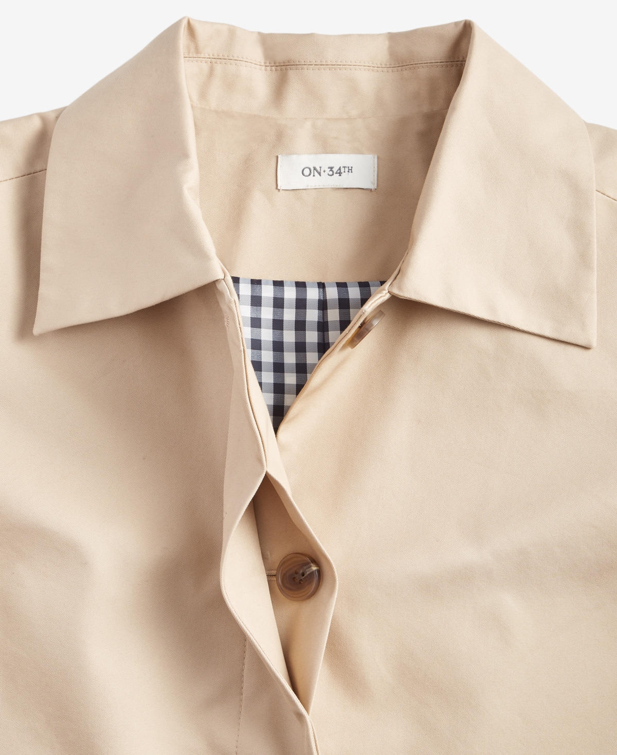 On 34th Women's Classic Mac Jacket, Exclusively At Macy's In Cinnamon Brulee