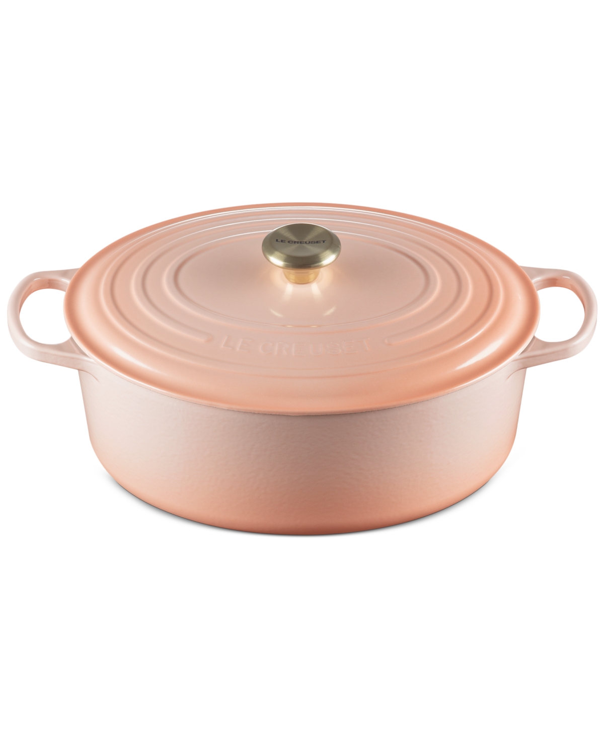Le Creuset Signature Enameled Cast Iron 8-qt, Oval Dutch Oven In Peche