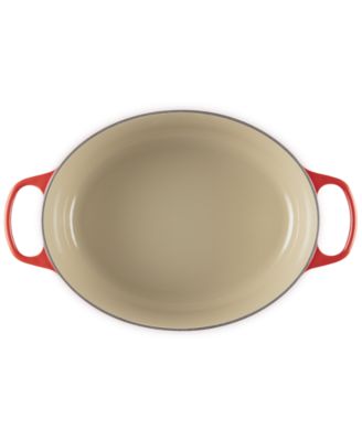 Signature Enameled Cast Iron 8-Qt, Oval Dutch Oven