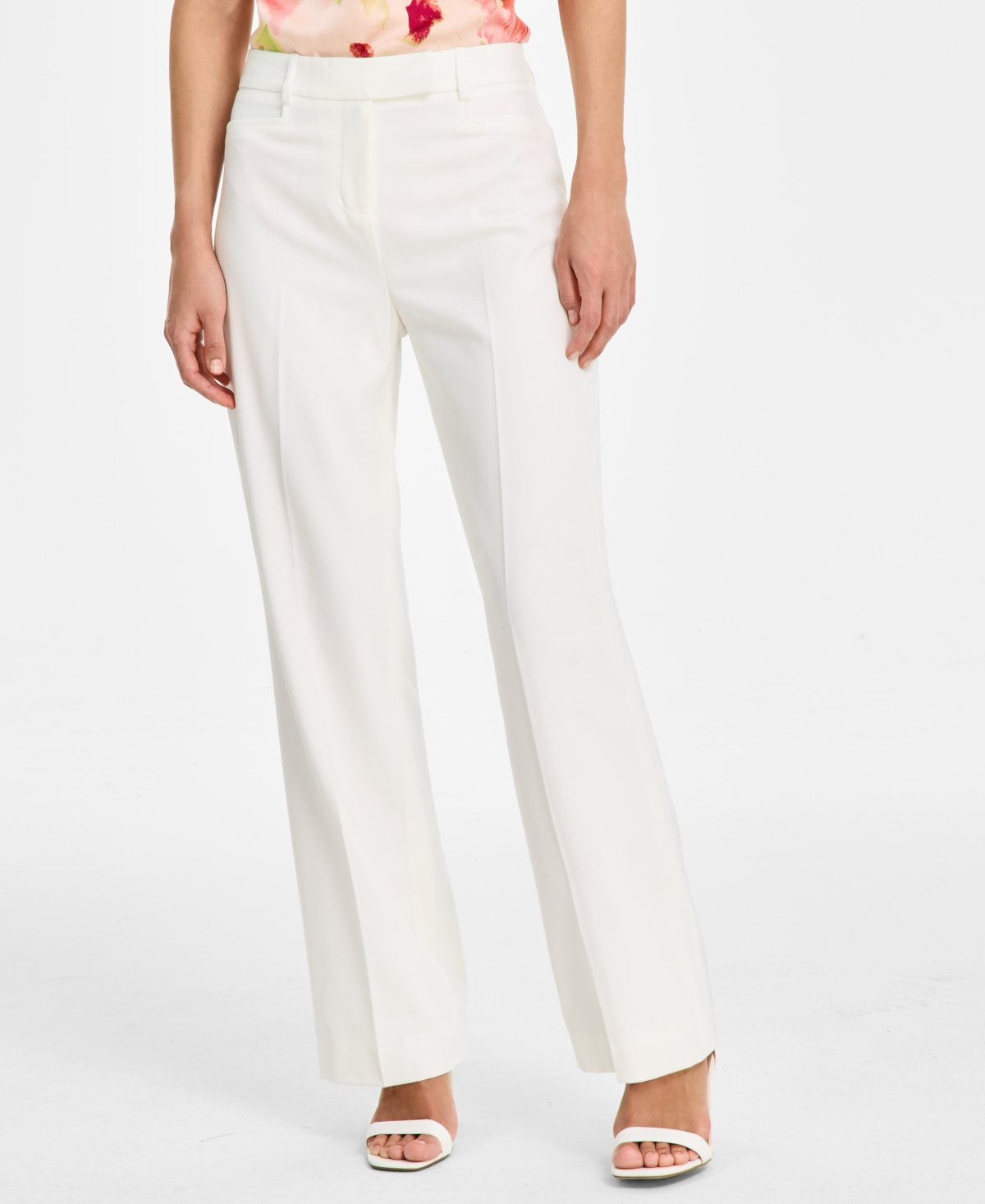 Full Leg Pants, Regular & Petite - White