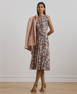Lauren Ralph Lauren Women's Floral Twist-Front Jersey Dress