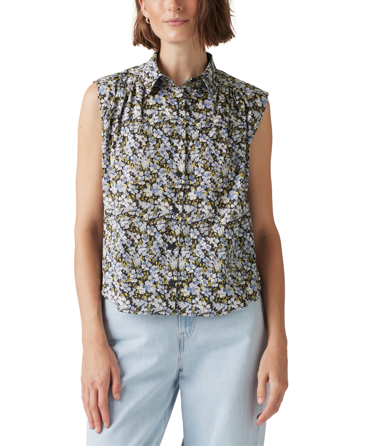 Levi's Women's Gracen Cotton Button-front Blouse