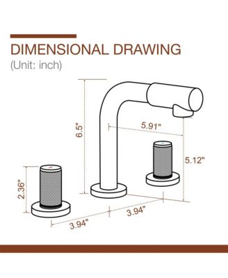 Double Handle 3 Hole 8-Inch Center Wide-Spread Bathroom Sink Faucet