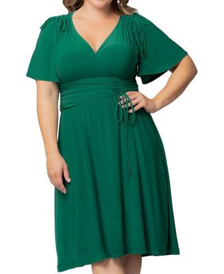 Plus Size Jemma Ruched Tie Dress