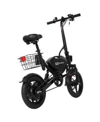 GoDash Electric Bike | Compact Folding Adult Mini E-Bike | Dual Disc Brakes | Dual Shock Suspension | Throttle and Pedal Assist | 400W Motor | 14” Tires | Up to 30 Mile Range