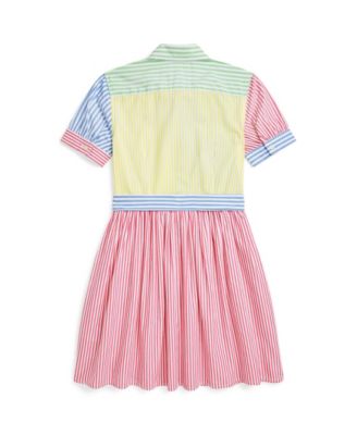 Big Girls Striped Cotton Fun Shirtdress