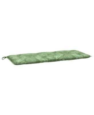 Garden Bench Cushion Leaf Pattern 47.2"x19.7"x2.8" Fabric