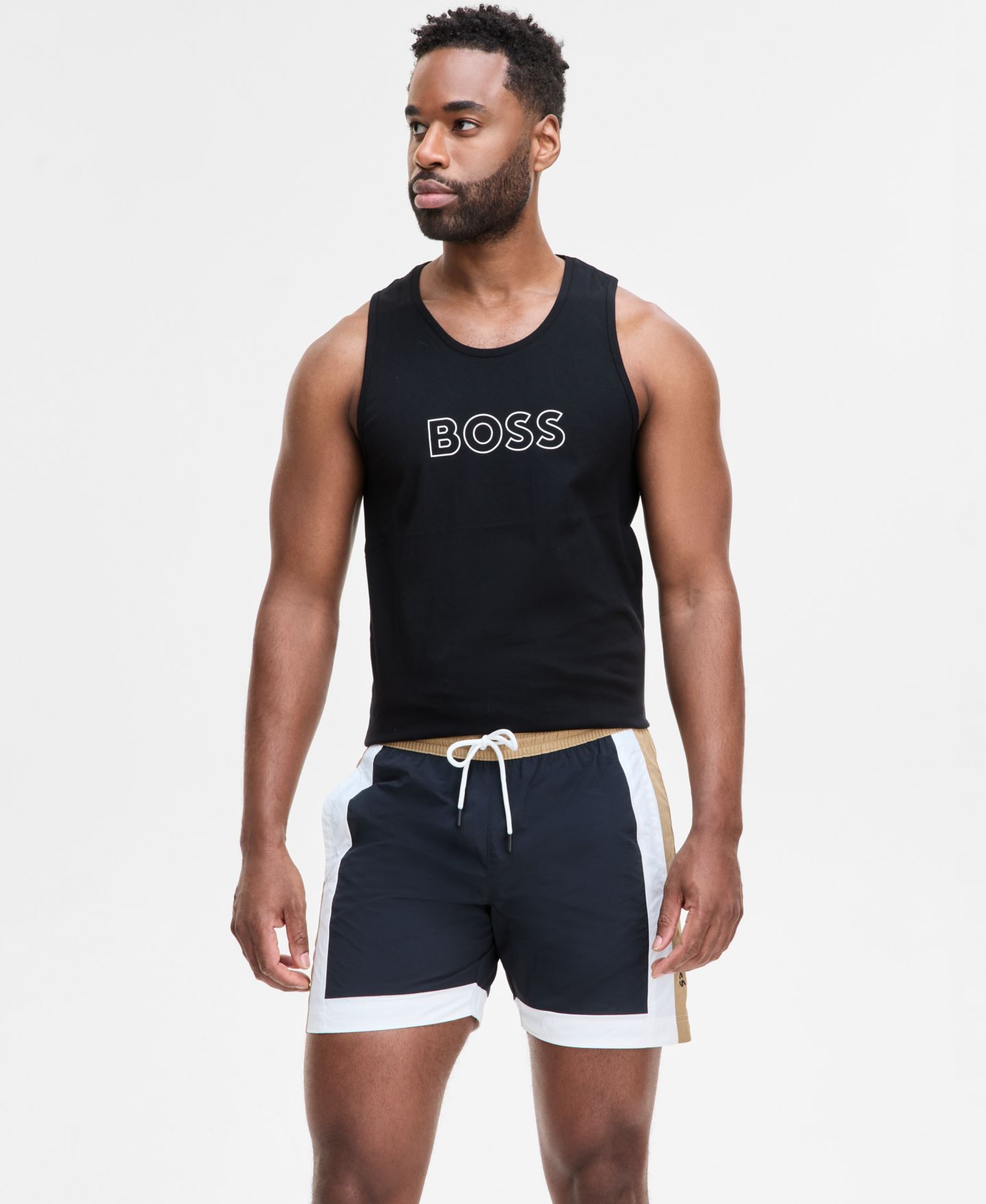 Плавки BOSS для мужчин — Hugo Boss, цвет: Чёрный — фото 1