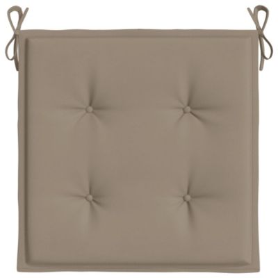 Chair Cushion Set of 6 Taupe