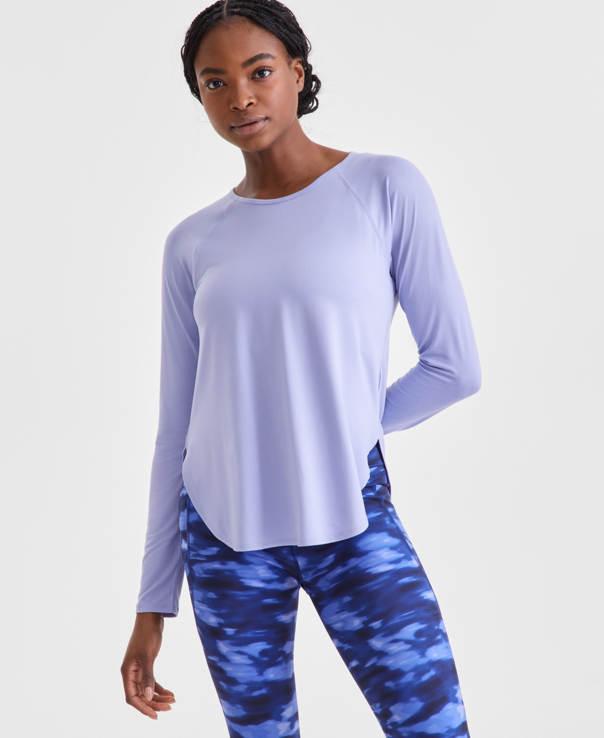 Women's Performance Long-Sleeve Top, Created for Macy's - Enchant Mi