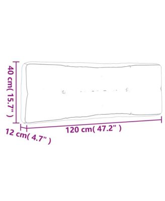 Pallet Cushions 5 pcs Blue Fabric