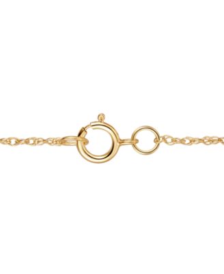 Sapphire (1/2 ct. t.w.) & Diamond (1/20 ct. t.w.) Linear Pendant 18" Necklace in 14k White Gold (Also Available in Ruby & Emerald)