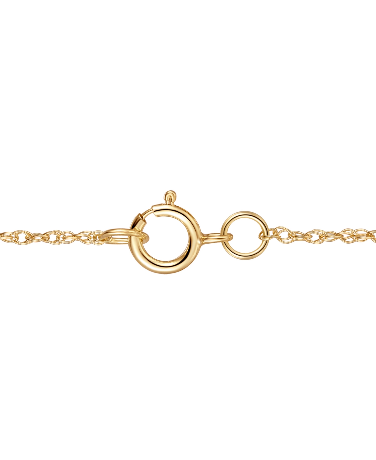 MACY'S SAPPHIRE (1/2 CT. T.W.) & DIAMOND (1/20 CT. T.W.) LINEAR PENDANT 18" NECKLACE IN 14K WHITE GOLD (ALS 