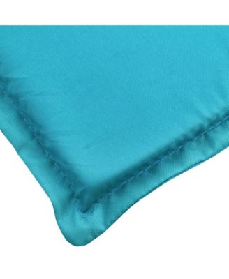 Sun Lounger Cushion Turquoise Oxford Fabric