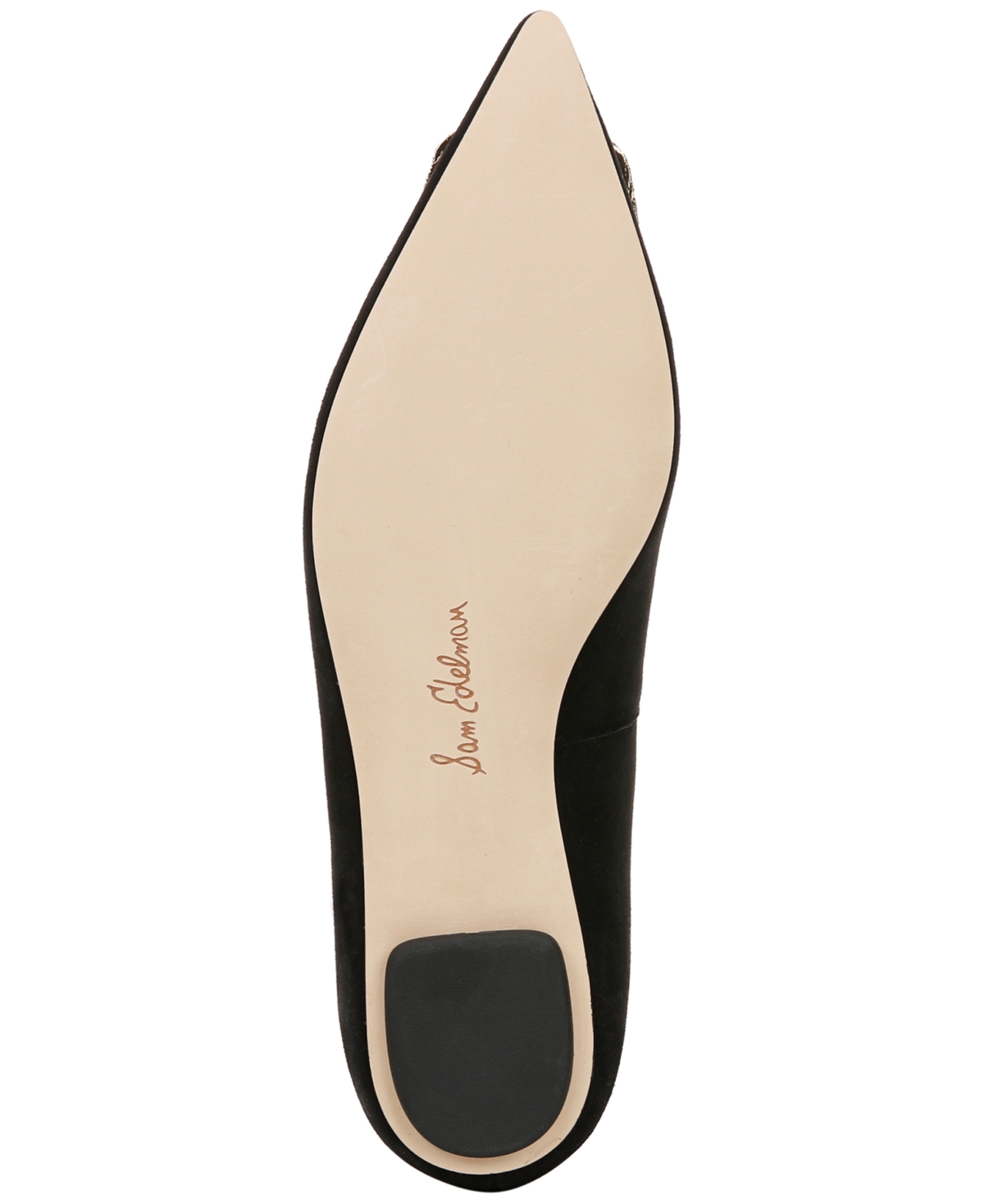 Shop Sam Edelman Women's Nico Ballerina Skimmer Flats In Black Leather