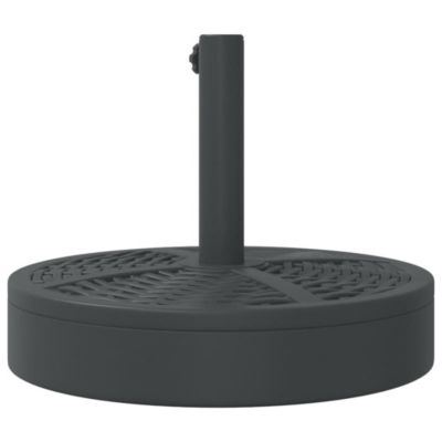 Parasol Base Black PE (Polyethylene), Concrete, Iron 55.1 lbs