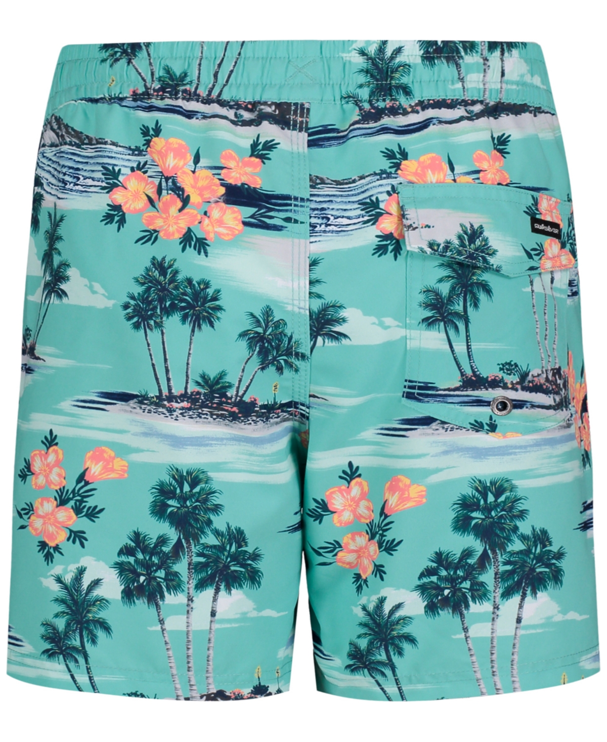 Shop Quiksilver Big Boys Everyday Mix Printed Water-repellent Volley Shorts In Turquoise